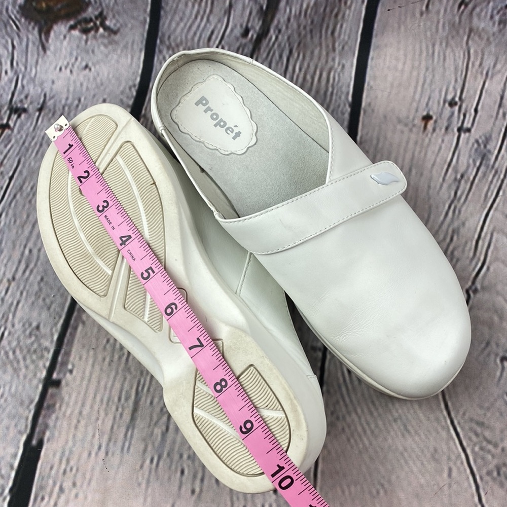 PROPET White Leather Slip On Mules - Picture 9 of 17